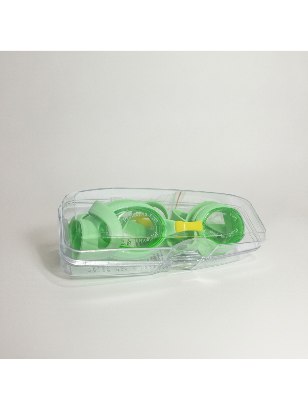 Green Children Swimming Goggles Anti-fog Protective Film Boys Girls New Swim